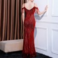 thumbnail image 3 of UPPADA Wedding Guest Dresses for Women One Shoulder Ruched Formal Evening Dress Wrap Ruffle Hem Dress Halter Bodycon Maxi Dress High Waist Party Prom Gown Cocktail Dress Up To 65% off, 3 of 7