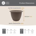 thumbnail image 2 of The HC Companies Sevilla Self-Watering Pot with Internal Disk, 14 Inch, White, 2 of 7