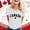 Blanc, variante sur T-shirt Canada pour Femmes à Manches Courtes avec Feuille d'Érable, T-Shirt Basique, Hauts de Printemps, Hauts pour Sortir