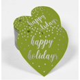 thumbnail image 2 of Inkdotpot 100 Pack Happy Holiday Favor Paper Tag Craft Real Silver Foil Hang Tag, 2 of 6