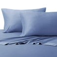 thumbnail image 2 of Silky-Soft Viscose from Bamboo-Cotton Hybrid, Queen 4PC Bed Sheets Set, Periwinkle, 2 of 4