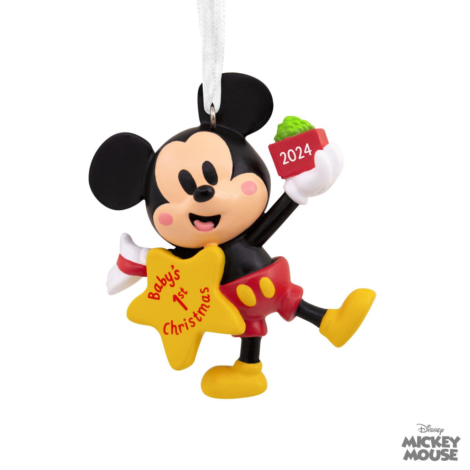 Décoration Hallmark de Noël (« Baby's 1st Christmas 2024 », Mickey, Disney)
