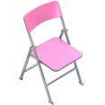 thumbnail image 3 of Miangastore PVC Mini Folding Chair Pink 1Set 5.89X3.69X3.30in, 3 of 8