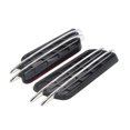 thumbnail image 2 of Unique Bargains 2Pcs Black Silver Tone Car Vehicle Side Fender Vent Air Flow Decoration Sticker, 2 of 3