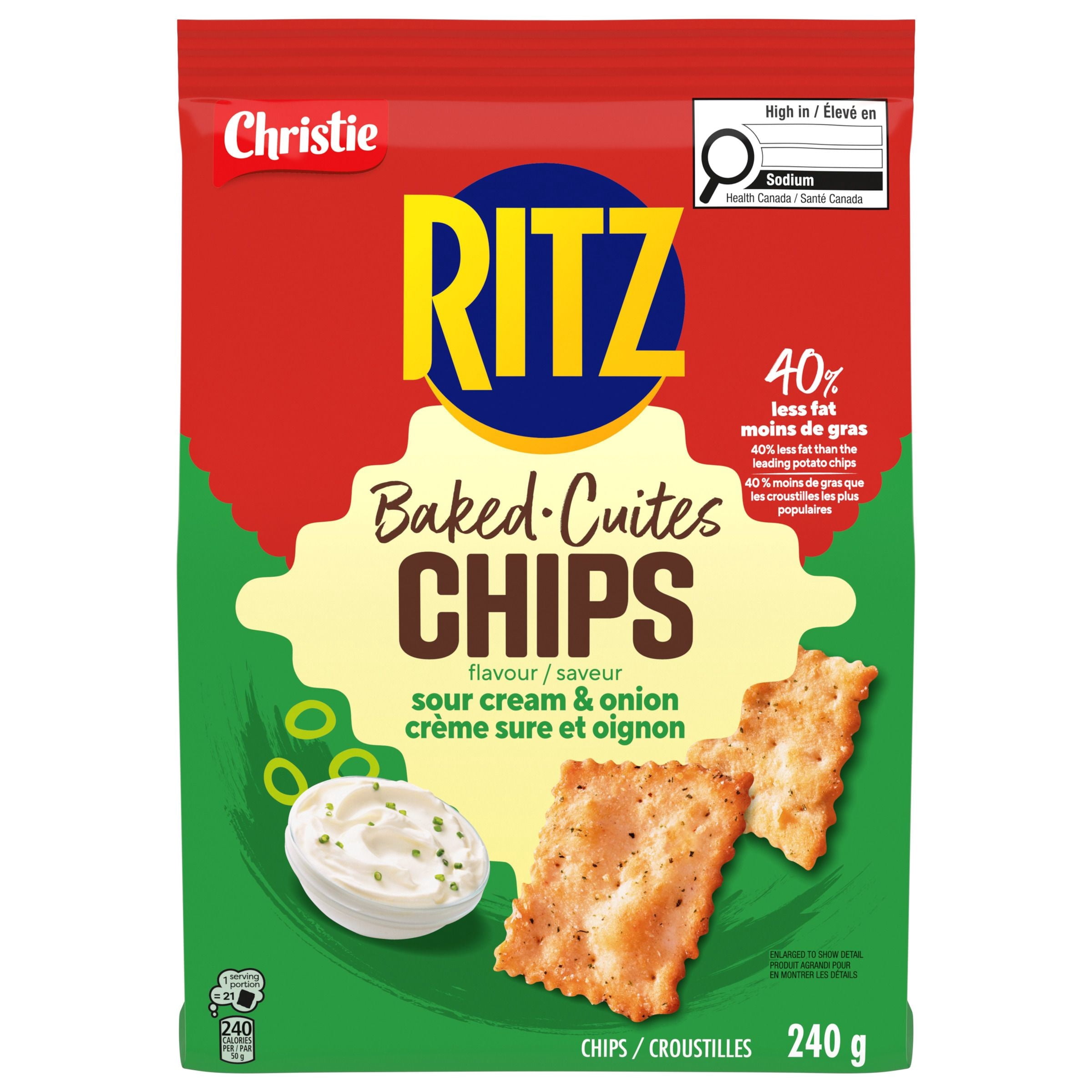 RITZ Baked Chips Sour Cream & Onion