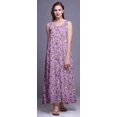 thumbnail image 2 of Bimba Robe de Nuit Maxi en Rayonne pour Femmes, Imprimée, Sans Manches, Robe de Nuit Maxi - TG, 2 of 5