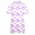 thumbnail image 3 of Jamicy Pyjama Mignon Femme Mode Décontractée Imprimé T-Shirt à Manches Courtes à Col à Revers avec Short Ample Confortable Ensemble de Pyjama pour la Maison, 3 of 3
