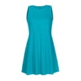 thumbnail image 3 of Penkiiy Robes d'Été pour Femmes 2024 Décontractées Col Rond Amples Robes d'Été Boho Florales Grande Taille Ligne A Robe de Plage m Bleu Ciel, 3 of 4