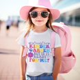 thumbnail image 2 of TZEWGL Mignon Imprimé Lettre Manches Courtes Col Rond Chemise Basique pour Tout-Petit Blouse pour Enfants Taille 5-6T, 2 of 5