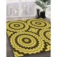 thumbnail image 3 of Ahgly Company Machine Washable Indoor Rectangle Transitional Bright Gold Yellow Area Rugs, 2' x 5', 3 of 7