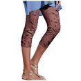 thumbnail image 1 of Birdeem Womens Summer Casual Elastic Waist Printed Cropped Pants, 1 of 1