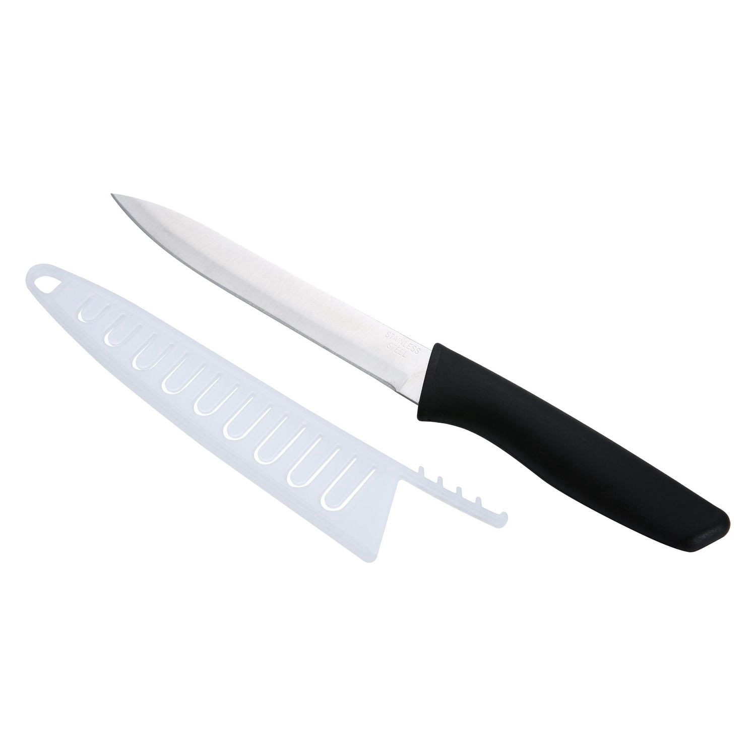 Mainstays 5" Stainless Steel Utility Kitchen Knife Black