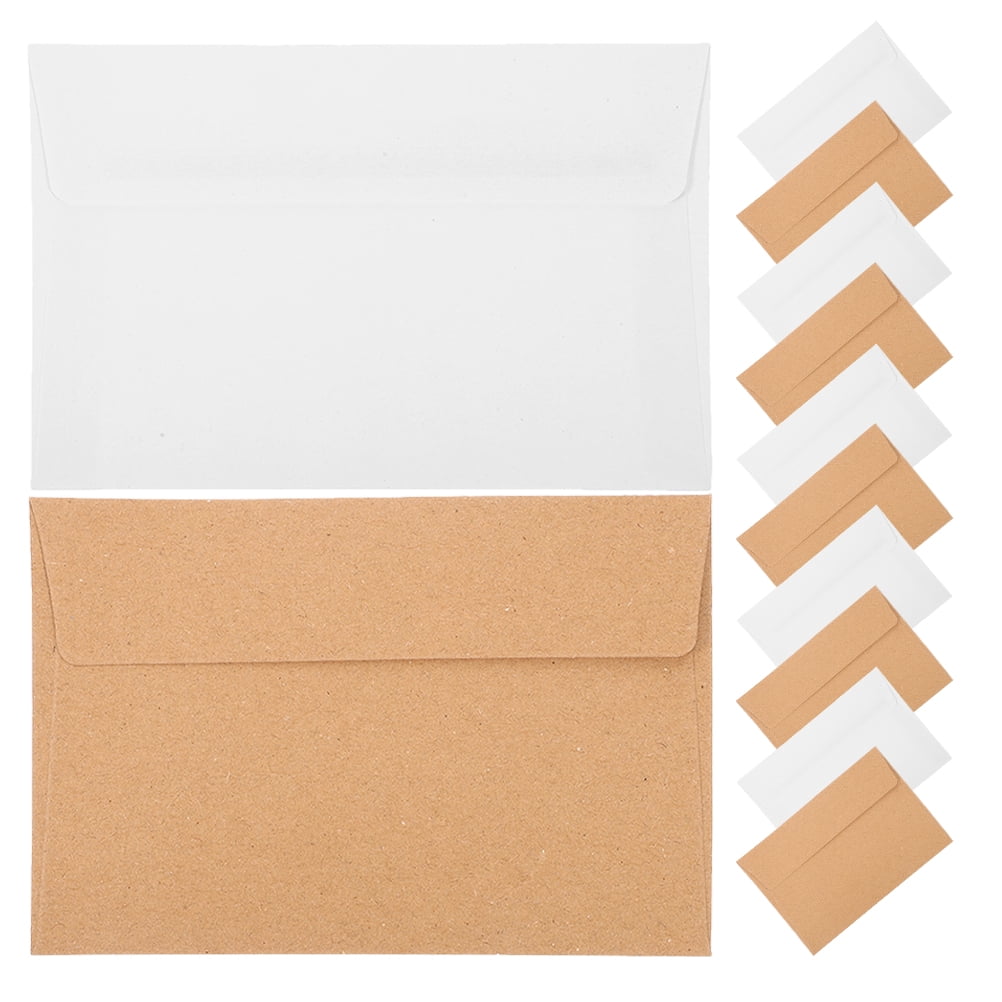 KAKOWELY small envelopes 50pcs Blank Invitation Envelopes Self Seal Envelopes A4 Card Envelopes Postcard Envelopes For Greeting Cards Mailing Weddings Invitations
