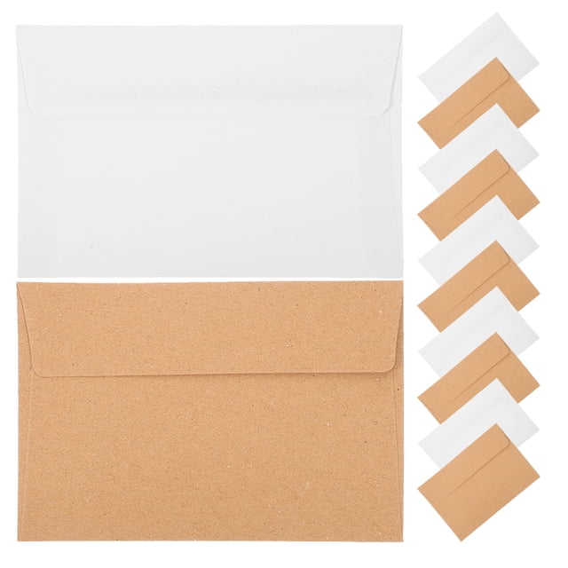 KAKOWELY small envelopes 50pcs Blank Invitation Envelopes Self Seal Envelopes A4 Card Envelopes Postcard Envelopes For Greeting Cards Mailing Weddings Invitations