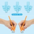 thumbnail image 4 of Unique Bargains 6 Pcs 2 Fingers Handwriting Pencil Grippers, Light Blue, 4 of 6