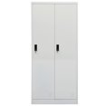 thumbnail image 3 of vidaXL Wardrobe Armoire Clothes Storage Closet with 2 Lockable Doors Steel, 3 of 6