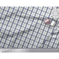 thumbnail image 2 of Soimoi Green Rayon Fabric Window Pane Check Printed Craft Fabric by the Yard 56 Inch Wide, 2 of 3