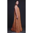 thumbnail image 3 of Bimba Nuisette Orange Moyenne à Roses Florales et Renoncules pour Femmes, Imprimée, Bretelles Spaghetti, Robe Maxi, Vêtement de Nuit, Moyen, 3 of 5