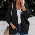 thumbnail image 4 of Cardigans en Tricot pour Femmes Amples Surdimensionnés avec Poches, 4 of 6
