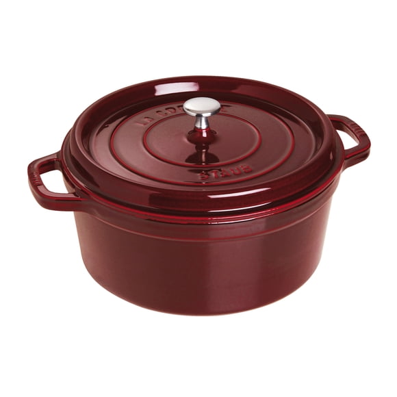 STAUB La Cocotte 6.75 L Cast Iron Cocotte, Grenadine-Red (Visual Imperfections - B Stock)