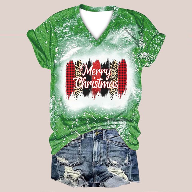 Meichang Hauts à Manches 3/4 pour Femmes Classiques de Noël Verre de Vin T-Shirts Graphiques Coupe Ample Col Rond Hauts Décontractés Cadeaux pour Femmes pour Noël