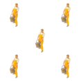 thumbnail image 2 of Wweixi 1/87 Diorama Graffiti Figure Characters Resin People Train Layout Yellow 5Set, 2 of 6