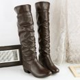 thumbnail image 2 of Women's Knee High Riding Boots for Winter - Stylish Heels and Comfortable Flat Options, 2 of 5