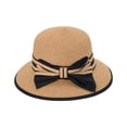 thumbnail image 2 of Neinkie Womens Straw Sun Hat Packable Summer UV Beach Sunhat UPF SPF 50 Packable Adjustable, 2 of 7