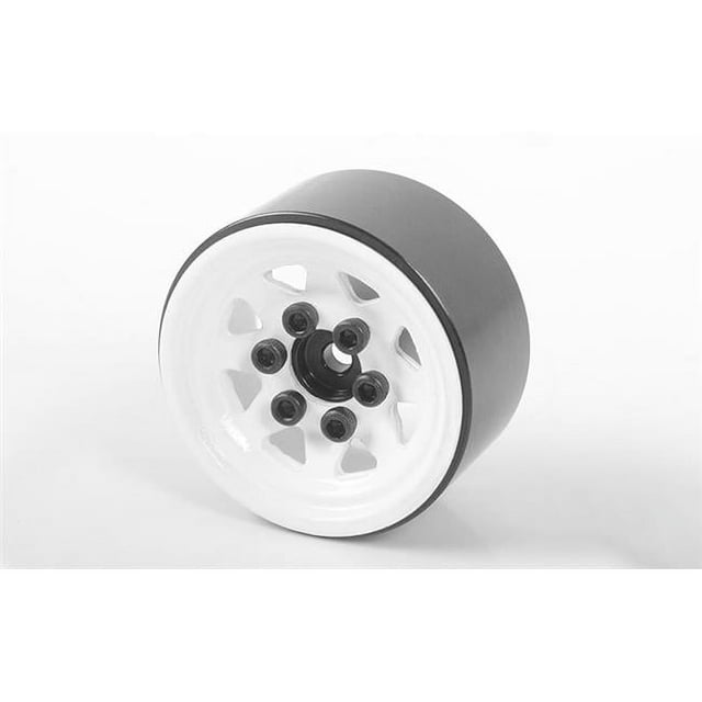 RC4WD RC4ZW0111 Roues à Billes en Acier Estampé de 1,0 Po, Blanc