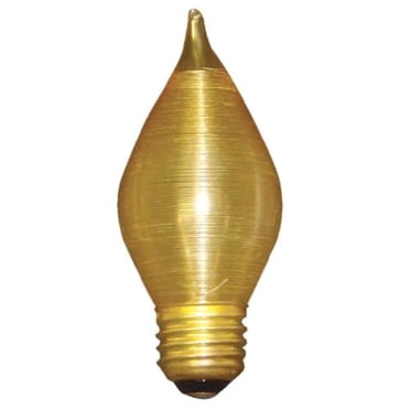 Bulbrite 431140-10PK - 40W - C15 - Base E26 - 130V - 2600K - 4,000Hrs - Ambre - Ampoules de Lustre Incandescentes en Spunlite