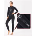 thumbnail image 3 of QualitChoice Plongée Voile Plongée Costume 5MM Capuche Résistant à l'Usure Pantalon Long Combinaison de Plongée de Qualité Matériel Corps Frais Sentiment pour l'Hiver Femelle Gris L, 3 of 6