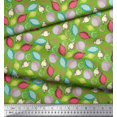 thumbnail image 2 of Soimoi Red Poly Georgette Fabric Stripe & Paisley Print Sewing Fabric Yard 42 Inch Wide, 2 of 3