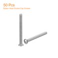 thumbnail image 3 of Unique Bargains #2-56x1' Button Head Socket Cap Screws, 50 Pack 304 Stainless Steel Screws, 3 of 4