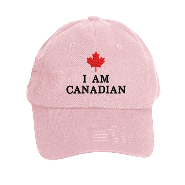MIASHUI Canada Baseball Cap Adjustable Canada Day Hat for Men Women,Pink,One Size