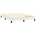 thumbnail image 2 of vidaXL Bed Frame White 137x190 cm Full Faux Leather, 2 of 5