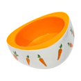thumbnail image 4 of fastboy Non Slip Rabbit Feeder Bowl Feeding Basin for Hedgehog Gerbils Puppy Kitten 11cmx4.5cm Triangle, 4 of 9