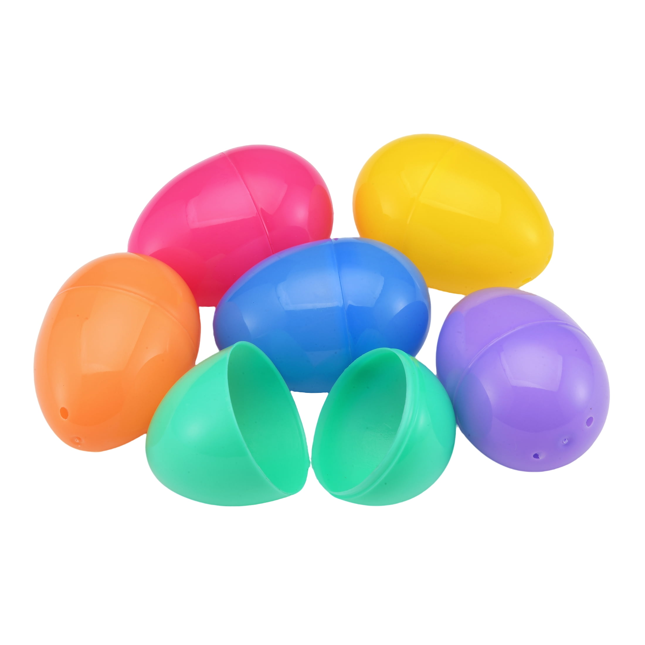 Bright Fillable Plastic Easter Eggs, 12 Count, by Way To Celebrate, 40MM
