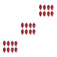 thumbnail image 2 of relayinert 8pieces Tree Decoration Eye-catching Pine Cone Decorations For Festive Red 3Set, 2 of 6