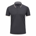 thumbnail image 2 of LSLJS T-Shirts pour Hommes Col Rabattu Manches Courtes Chemise Décontractée Unie Sport Séchage Rapide Chemise Manches Courtes Col en V pour Hommes et Femmes, Cadeaux pour Hommes, 2 of 6