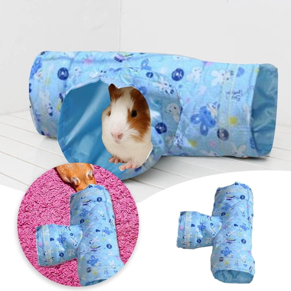 Jouet Interactif pour Hamster, Tunnel Hérisson avec Trois Canaux pour Jeu et Exploration