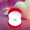 thumbnail image 4 of KTTECTOA Flocking Ring Box Heart-shaped Flip Lid Jewelry Proposal Ring Box Jewelry Gift Packaging Storage Clearance Home Organization Canada Days Room Decor Kitchen Decor, 4 of 6