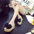 thumbnail image 1 of CEHVOM Women's Summer Bowknot Platform Slippers High Heel Shoes Slippers, 1 of 6
