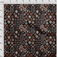 thumbnail image 3 of oneOone Cotton Poplin Fabric Block & Geometric Ikat Print Sewing Fabric BTY 42 Inch Wide, 3 of 4