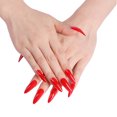 thumbnail image 4 of thinsony 1 Set False Nails Wear-resistant Fashionable Classic Trend Different Colors Exquisite Appearance Distinctive Fake Accessories SM17-P63 Pure Red, 4 of 4