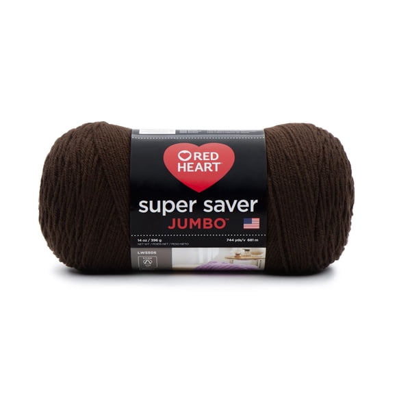 Red Heart® Super Saver® Jumbo Yarn, Acrylic #4 Medium, 14oz/396g, 744 Yards