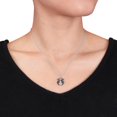 thumbnail image 2 of Asteria Black Diamond Accent Sterling Silver Spider Pendant, 18", 2 of 3