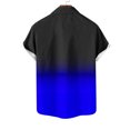 thumbnail image 3 of fatyb Button down Shirts for Men Short Sleeve Lightweight Beach Shirts Summer Gradient Collar Blouses, 3 of 4