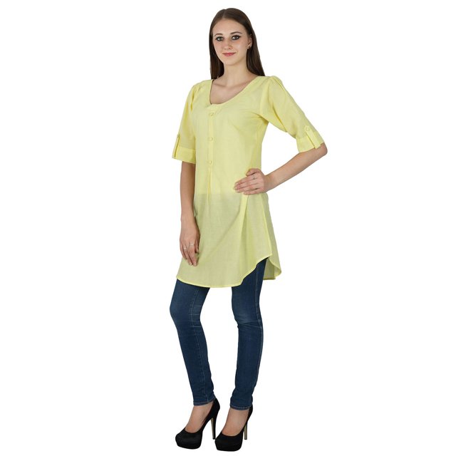 Tunique Bollywood Kurta Unie Ethnique Indienne de Designer Kurti pour Femmes Haut en Coton Robe