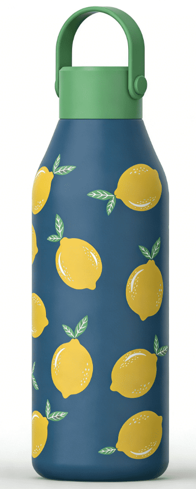Bouteille en acier inoxydable de 17 oz – Citron