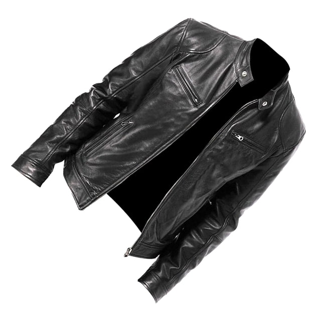 Thinsony Cotton Mens Motorbike Jacket Windproof Warm Multi Front Pockets Wide Application Motorcycle Jacket black L